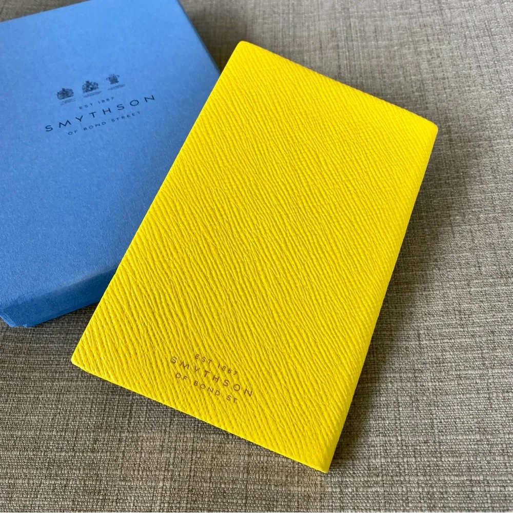 NIB Smythson Panama Notebook in Rare Lemon